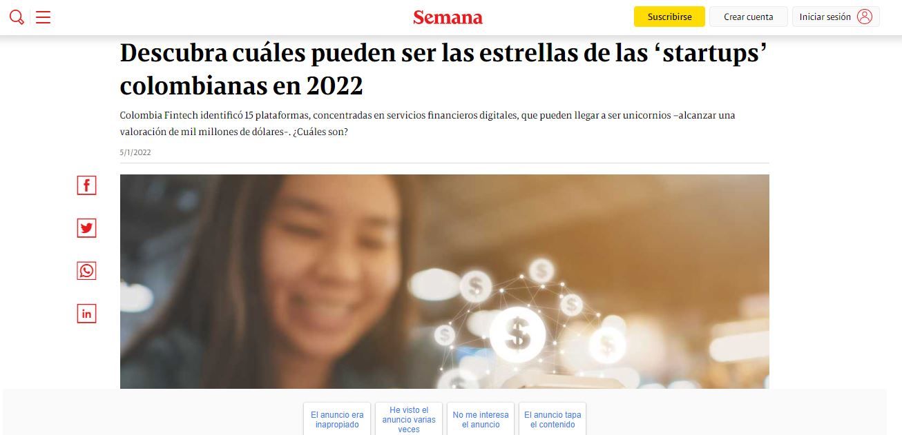 Descubra cuáles pueden ser las estrellas de las ‘startups’ colombianas en 2022